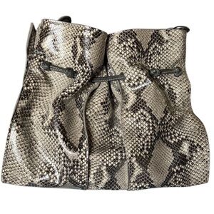 Jessica Simpson Snakeskin Drawstring shoulder Bag